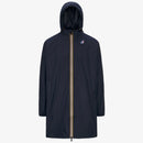 K-Way Le Vrai 3.0 Eiffel Blue Depth - Veste longue unisexe paquetable