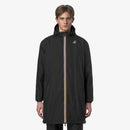 K-Way Le Vrai 3.0 Eiffel Warm Black Pure - Parka longue unisexe isolée