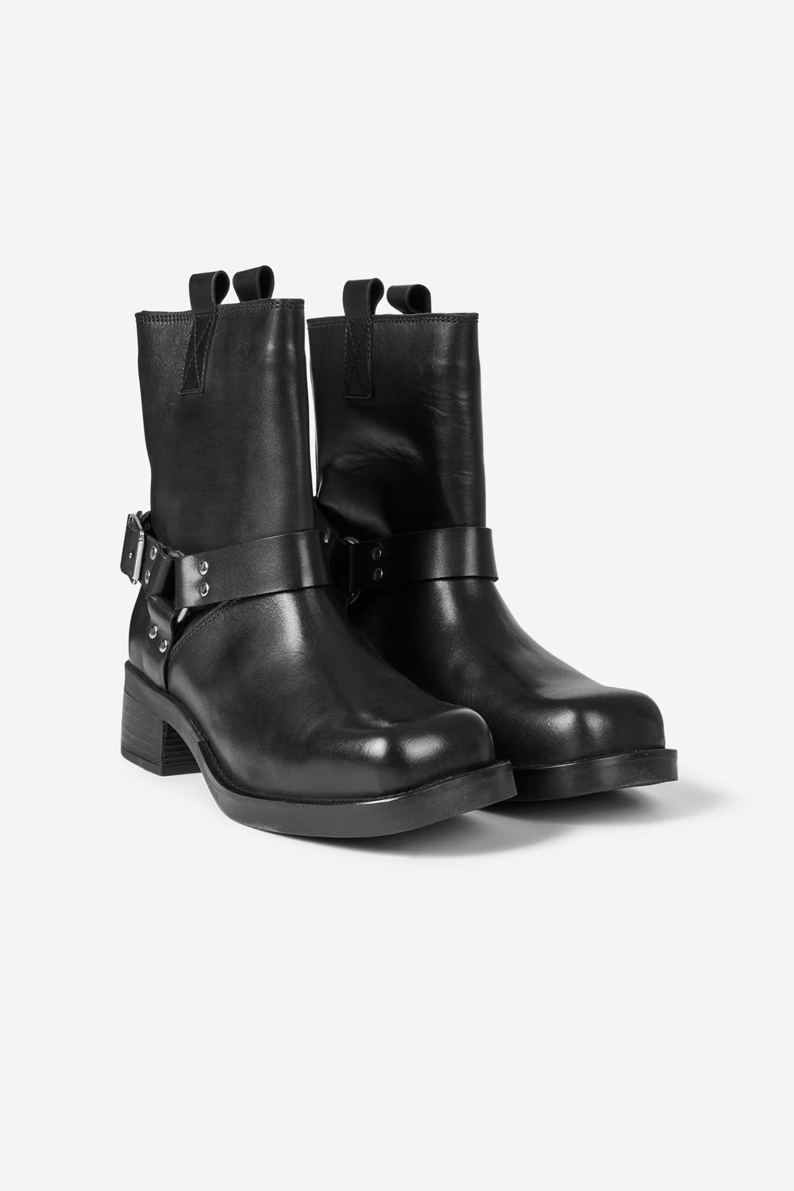 Bottines Femme Noires Sabrenta en Cuir – Samsoe Samsoe | Ankle Boots Élégantes et Modernes