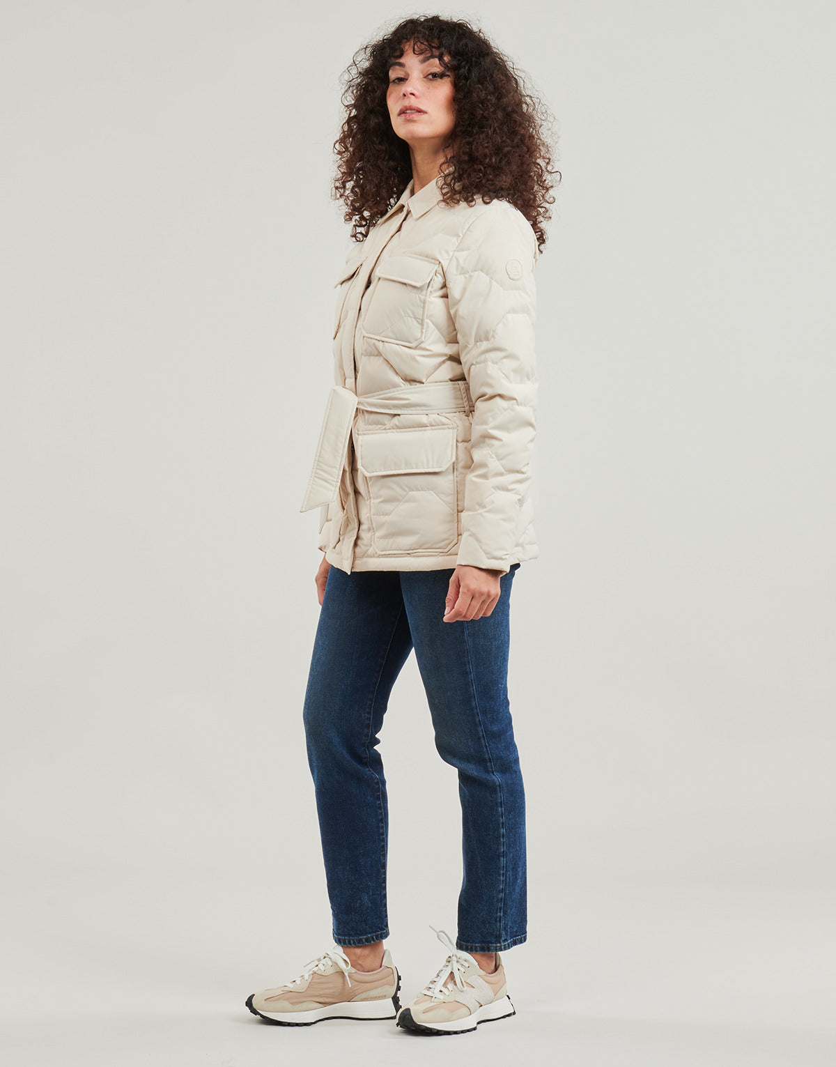 Doudoune Jott Femme Carmen Beige – Puffer Jacket Édition Hiver, Imperméable & Légère, Tailles XS à 2XL, Collection Urban Chic