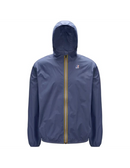 K-Way Le Vrai Claude 3.0 Mixte – Veste Imperméable Coupe-Vent Blue Jeans Unisexe, Mi-saison, Capuche, Paquetable