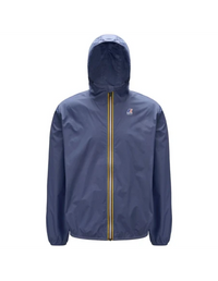 K-Way Le Vrai Claude 3.0 Mixte – Veste Imperméable Coupe-Vent Blue Jeans Unisexe, Mi-saison, Capuche, Paquetable