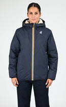 K-Way Le Vrai 4.0 Claude Orsetto Bleu Marine – Veste Imperméable Mixte, Chaude et Déperlante pour Homme et Femme