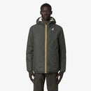 K-Way Le Vrai 4.0 Claude Orsetto Green Blackish – Veste Mixte Imperméable, Coupe-Vent, Hiver