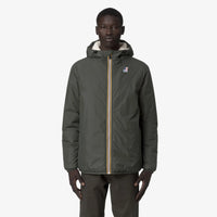 K-Way Le Vrai 4.0 Claude Orsetto Green Blackish – Veste Mixte Imperméable, Coupe-Vent, Hiver