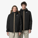 K-Way Le Vrai 4.0 Claude Orsetto Noir – Veste Mixte Imperméable & Coupe-Vent, Homme/Femme – Chaude, Capuche