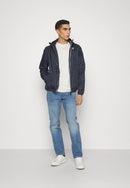 K-Way Le Vrai 3.0 Claude Warm Bleu Marine – Veste Mixte Imperméable et Coupe-Vent