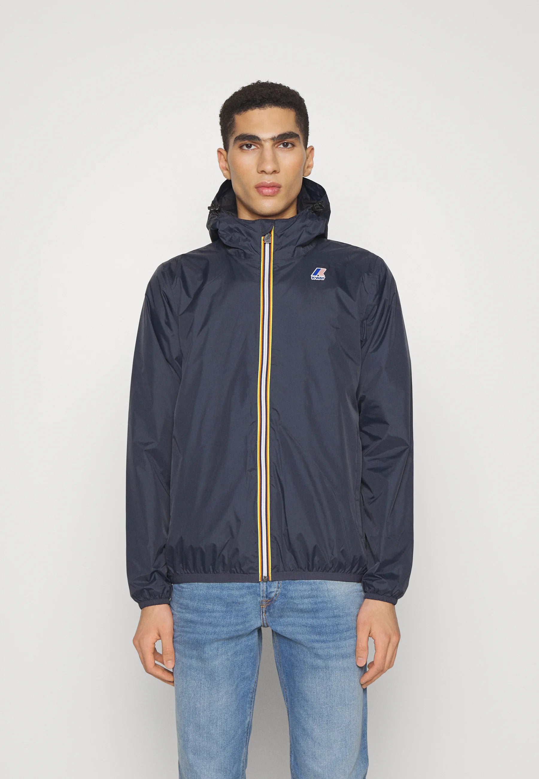 K-Way Le Vrai 3.0 Claude Warm Bleu Marine – Veste Mixte Imperméable et Coupe-Vent