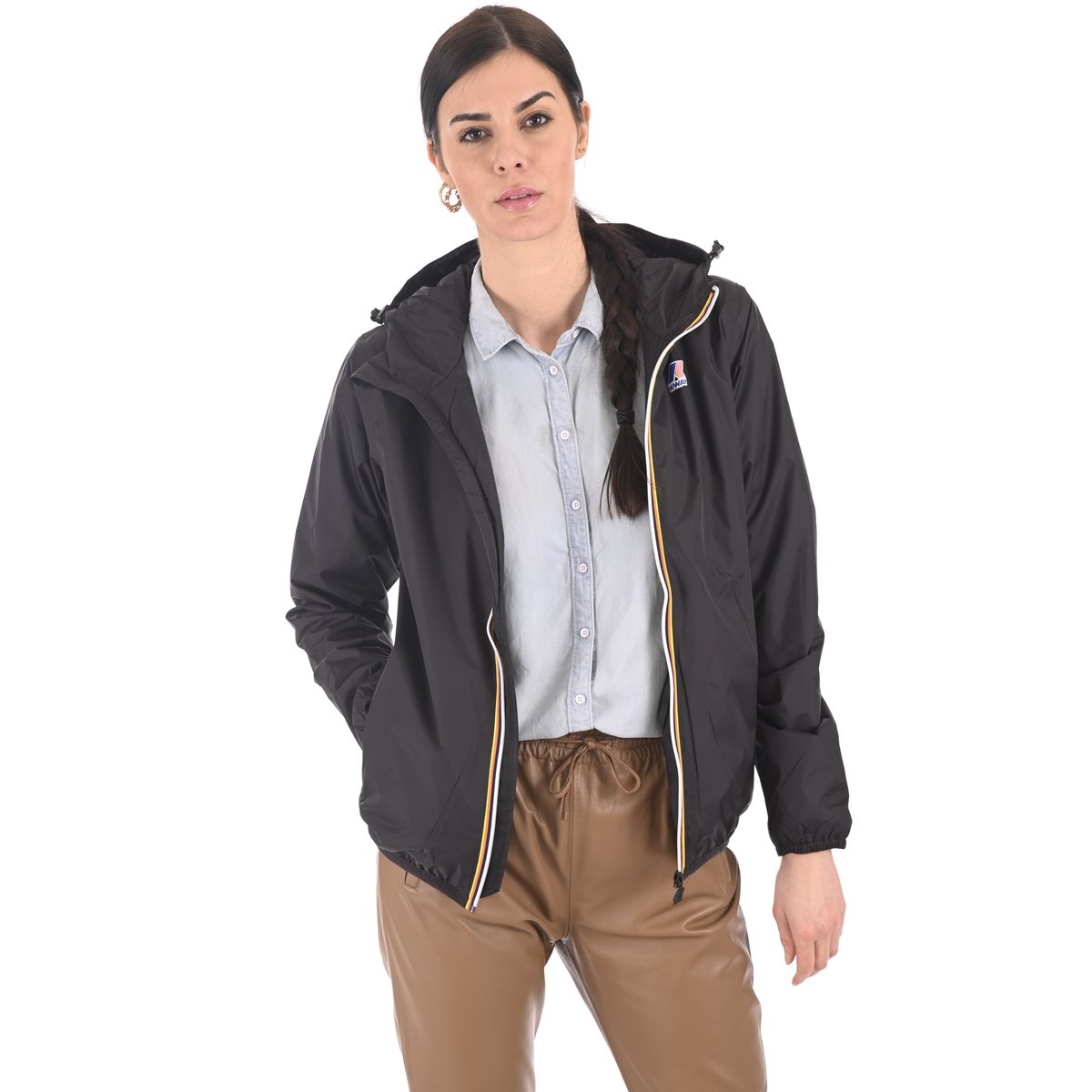 K-Way Le Vrai 3.0 Claude Warm Noir Mixte – Veste Imperméable Homme & Femme, Hiver Isolant