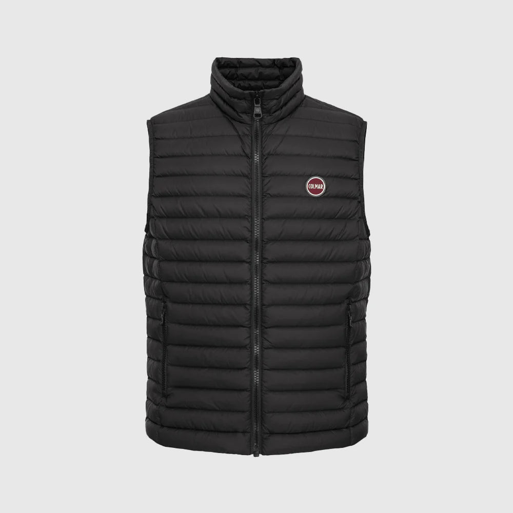 Doudoune sans manches Colmar noire pour homme – Veste légère, matelassée, hiver, mode urbaine