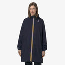 K-Way Le Vrai 3.0 Eiffel Blue Depth - Veste longue unisexe paquetable