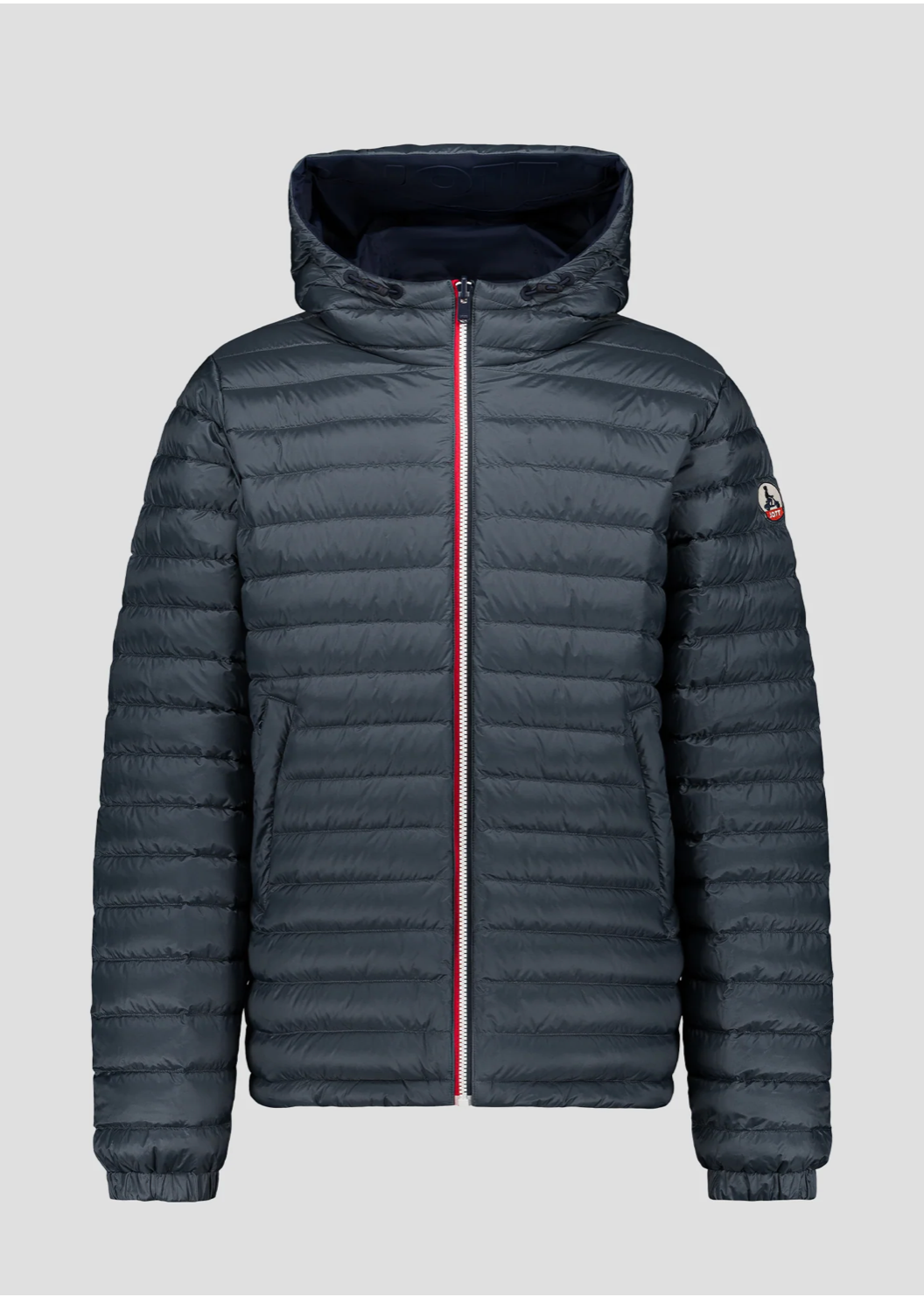 Doudoune BRUMMEN marine bluestone homme JOTT vue produit avec capuche