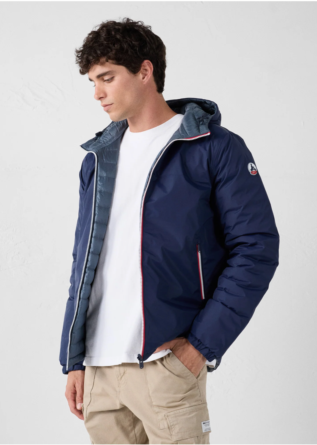 Doudoune réversible BRUMMEN homme JOTT portée profil