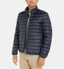 Doudoune Tommy Hilfiger Homme Bleu Marine – Capuche, Légère & Chaude, Hiver Urbain