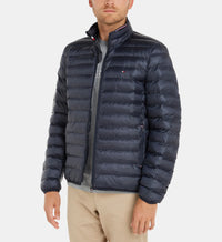 Doudoune Tommy Hilfiger Homme Bleu Marine – Capuche, Légère & Chaude, Hiver Urbain
