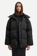 Doudoune Femme Samsoe Samsoe Hana Drawstring Noir - Parka Hiver Premium