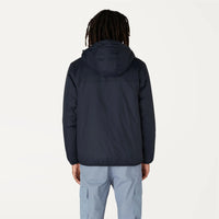 K-Way Le Vrai 3.0 Claude Orsetto Blue Depth - Veste courte unisexe doublée en Sherpa