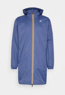 K-Way Le Vrai Eiffel 3.0 Mixte Bleu Jeans — Veste Imperméable Légère Coupe-Vent Unisexe pour Homme et Femme