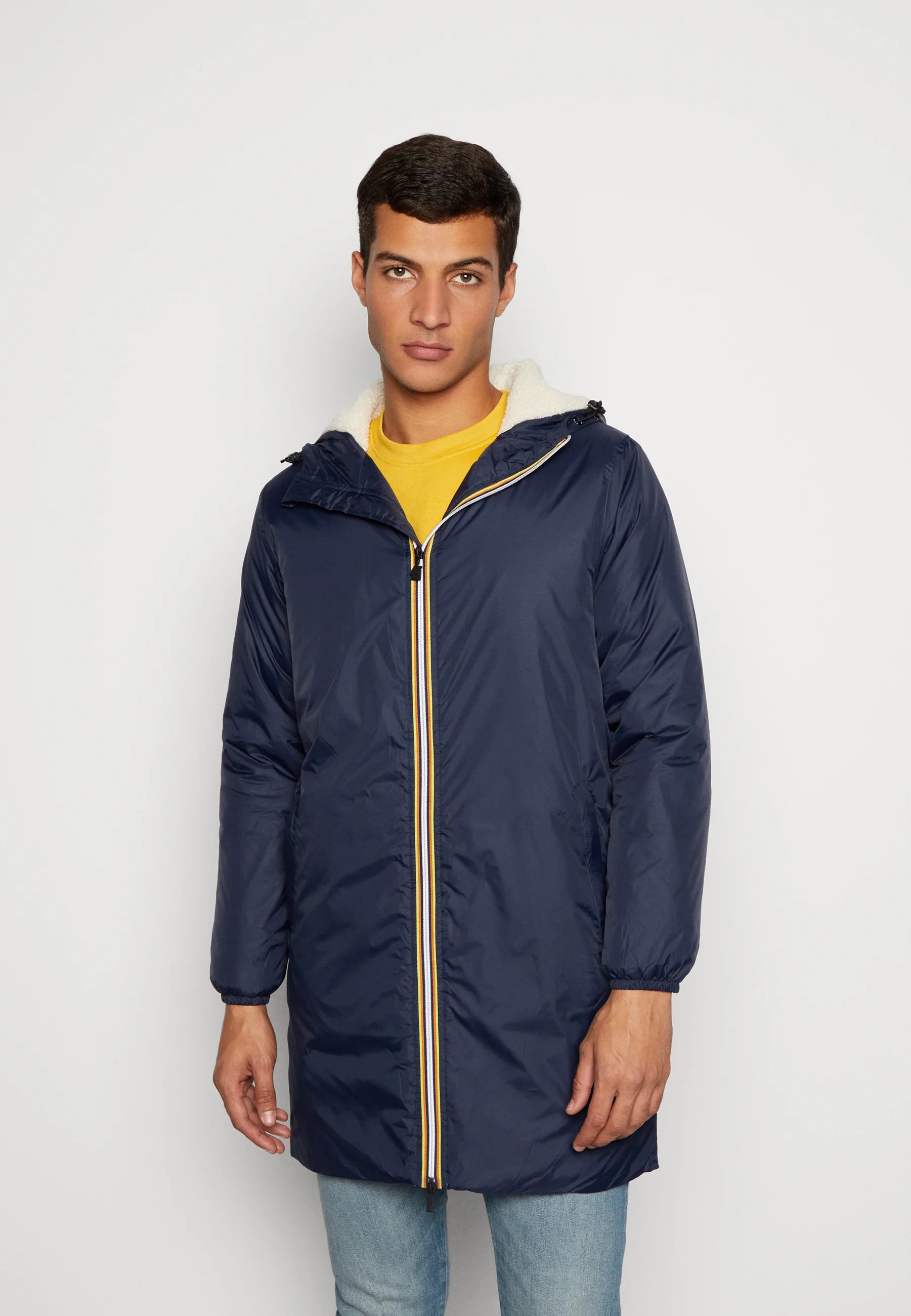 K-Way Le Vrai 3.0 Eiffel Orsetto Bleu Marine Mixte – Veste Imperméable Homme & Femme