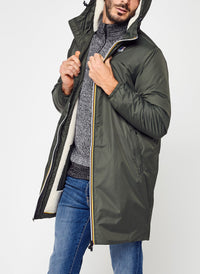 K-Way Le Vrai 3.0 Eiffel Orsetto Green Blackish Mixte – Veste Imperméable et Coupe-Vent