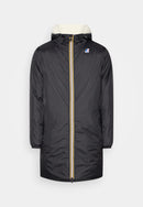 K-Way Le Vrai 3.0 Eiffel Orsetto Noir – Veste Imperméable Mixte, Coupe-Vent Chaude, Homme Femme