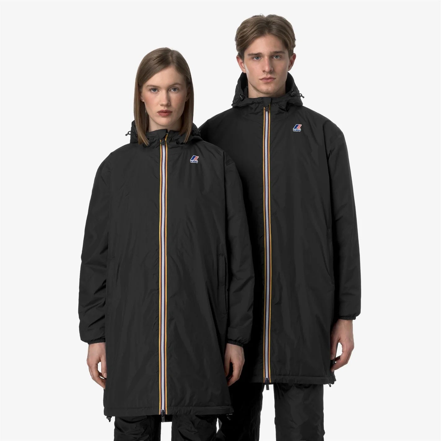 K-Way Le Vrai 4.0 Warm Eiffel Noir Mixte – Veste imperméable coupe-vent unisexe, Automne/Hiver