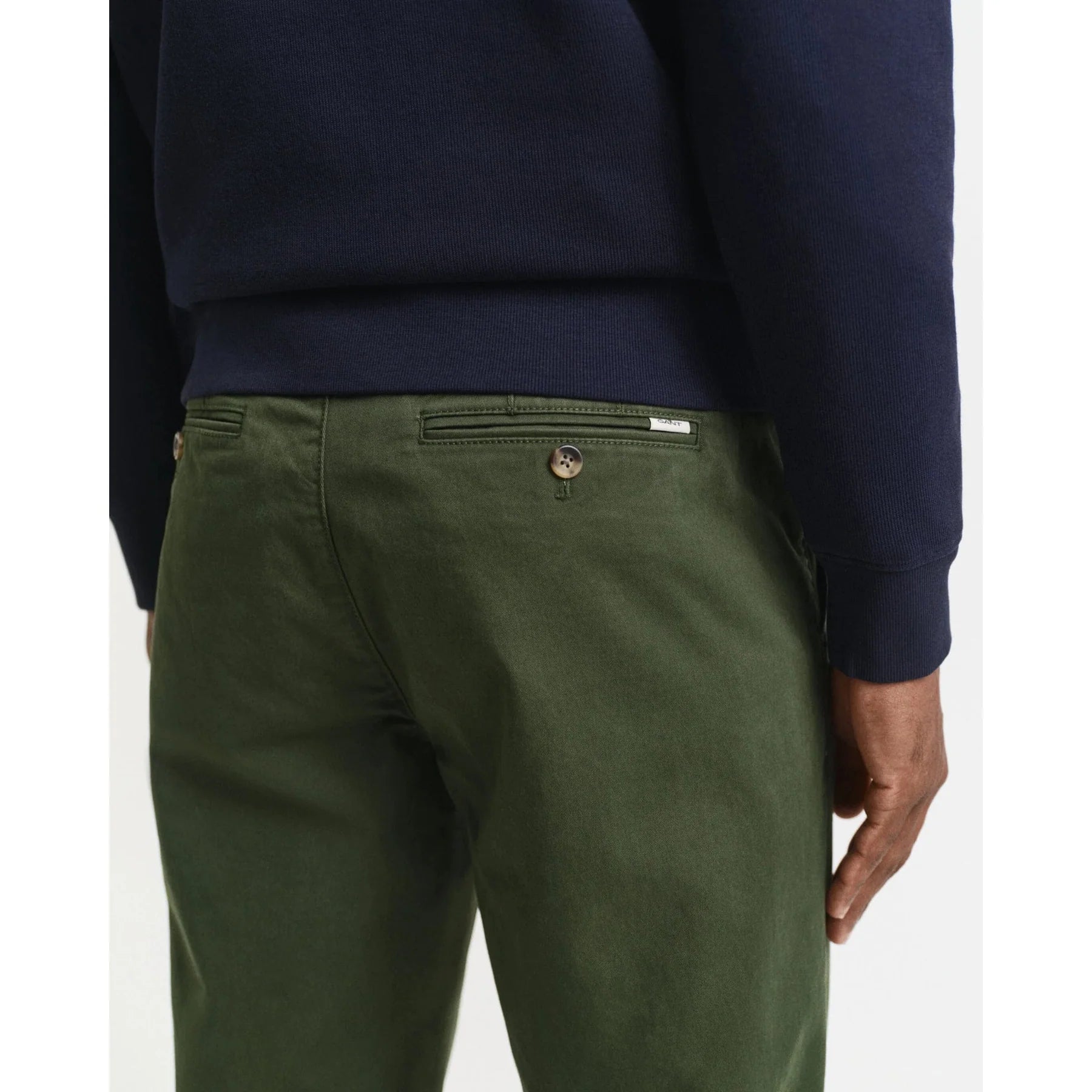 Chino vert homme coupe classique en coton stretch – Gant