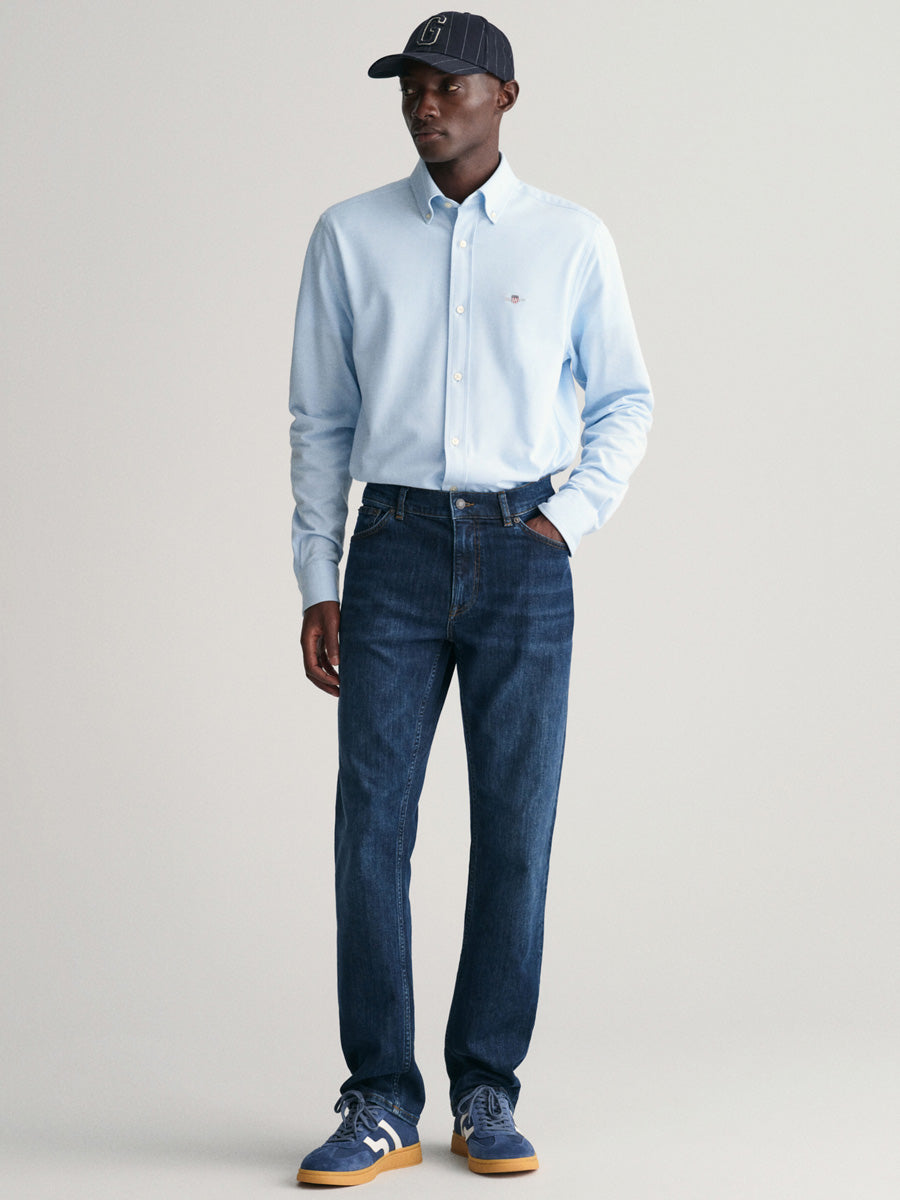 Chemise homme en jersey piqué confort coupe regular – Gant