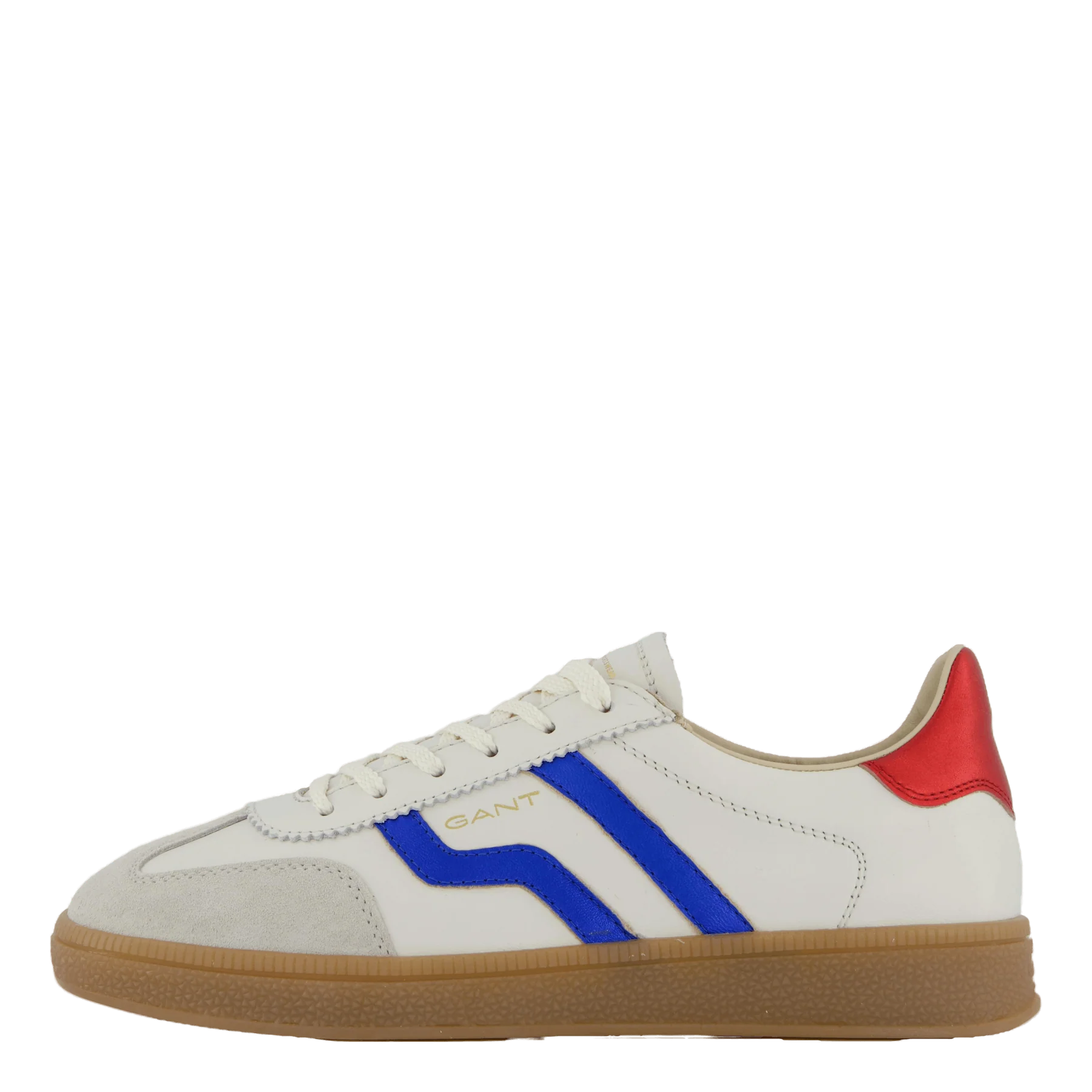 Basket femme bleu blanc rouge en cuir – Gant Cuzima confortable, respirante, style casual