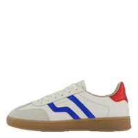 Basket femme bleu blanc rouge en cuir – Gant Cuzima confortable, respirante, style casual