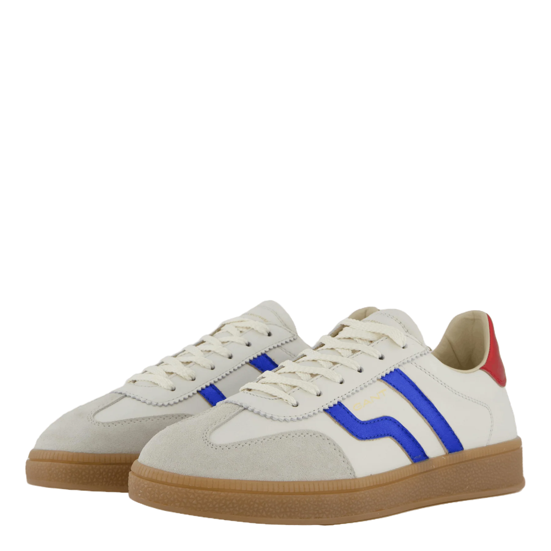 Basket femme bleu blanc rouge en cuir – Gant Cuzima confortable, respirante, style casual