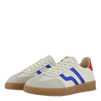 Basket femme bleu blanc rouge en cuir – Gant Cuzima confortable, respirante, style casual