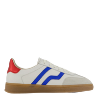 Basket femme bleu blanc rouge en cuir – Gant Cuzima confortable, respirante, style casual
