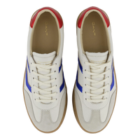 Basket femme bleu blanc rouge en cuir – Gant Cuzima confortable, respirante, style casual