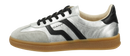 Baskets Femme Gant Cuzima en Cuir Argent/Noir – Sneakers Haut de Gamme Urban Chic Boutiques