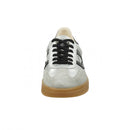 Baskets Femme Gant Cuzima en Cuir Argent/Noir – Sneakers Haut de Gamme Urban Chic Boutiques