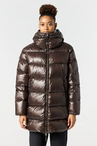 Doudoune femme Parajumpers Ivonne couleur Earth brown – Puffer jacket chaude hiver premium