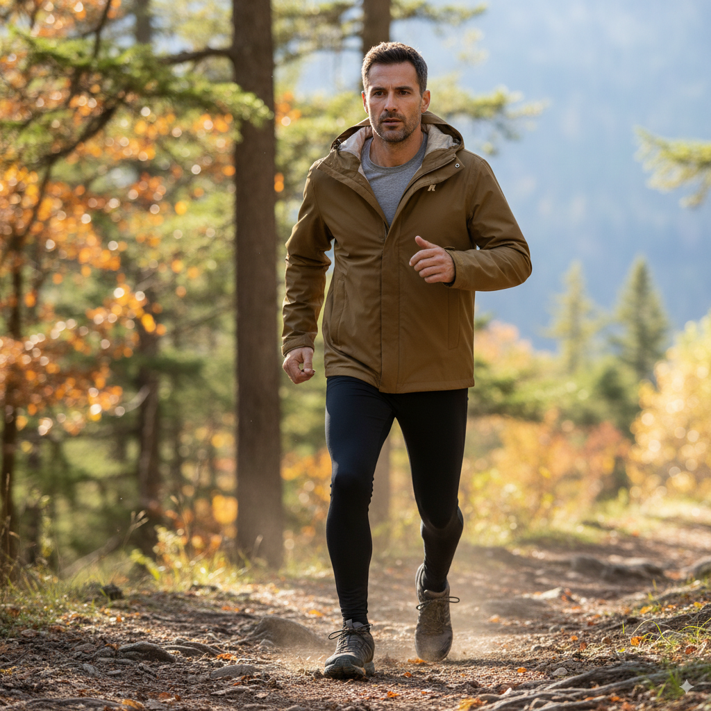 K-Way Jacko Marmotta Beige Marron : Veste Imperméable Homme Mi-Saison – Coupe-Vent Confortable