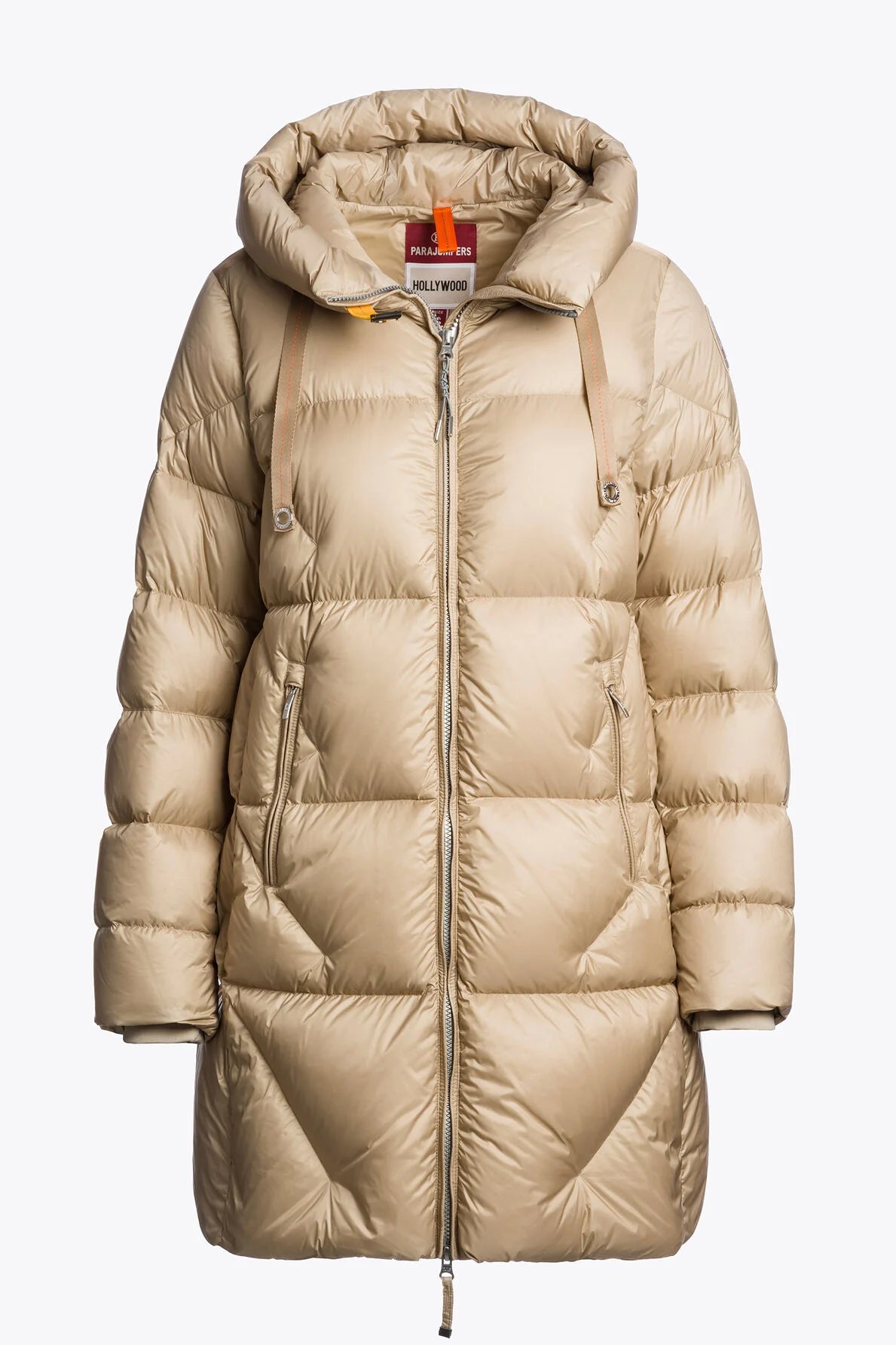Doudoune Femme Parajumpers Janet Sun Kissed – Manteau Grand Froid, Beige, Capuche, Confort Hiver