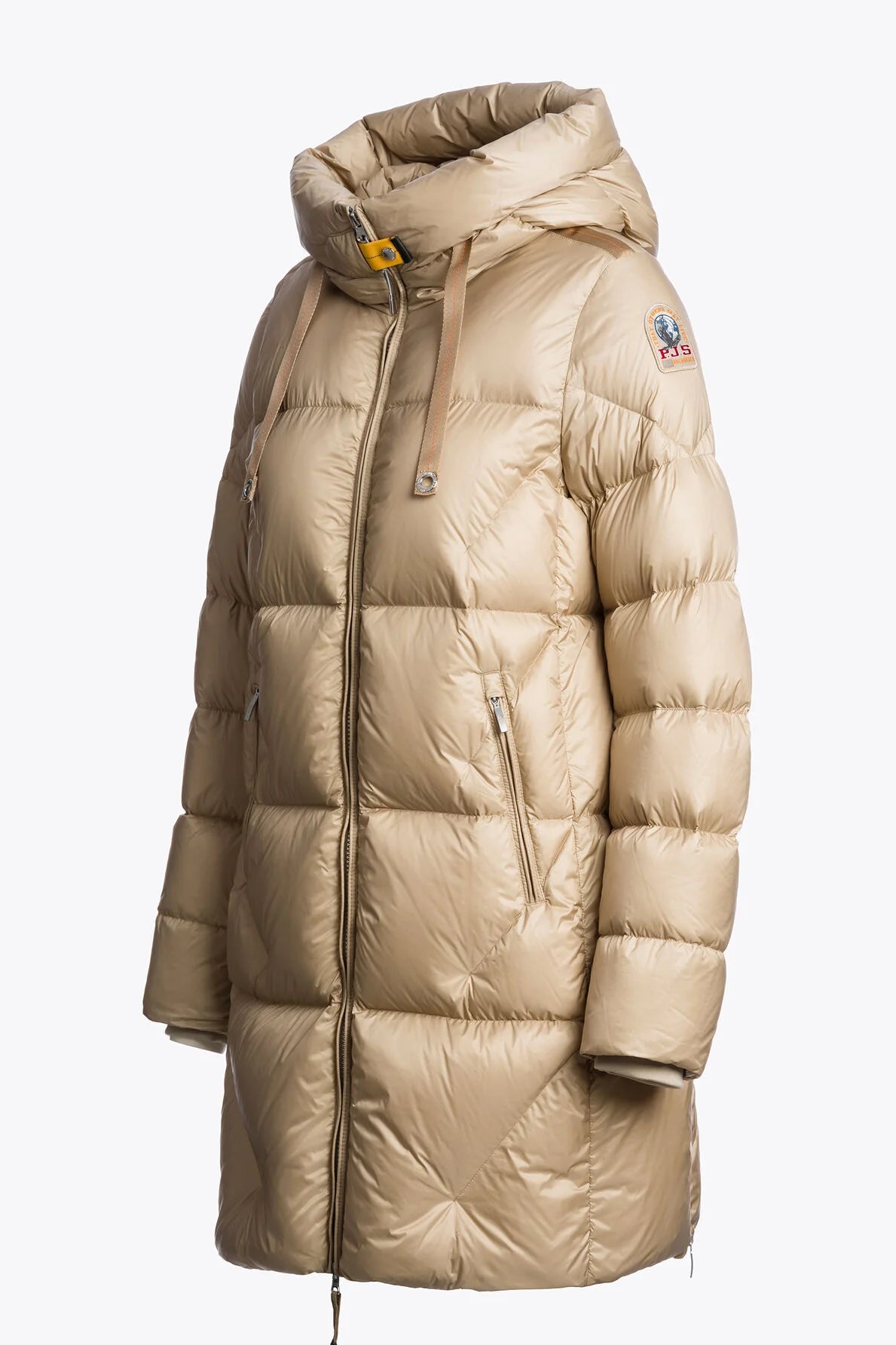 Doudoune Femme Parajumpers Janet Sun Kissed – Manteau Grand Froid, Beige, Capuche, Confort Hiver