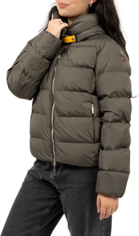 Doudoune Jinny Parajumpers Femme Vert Olive – Puffer Jacket Grand Froid Imperméable et Confortable