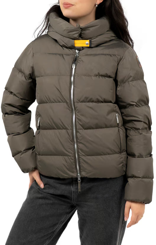 Doudoune Jinny Parajumpers Femme Vert Olive – Puffer Jacket Grand Froid Imperméable et Confortable
