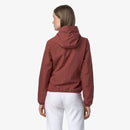 K-Way Lily Femme – Veste Stretch Poly Jersey Rouge Marron – Imperméable Élégant & Léger