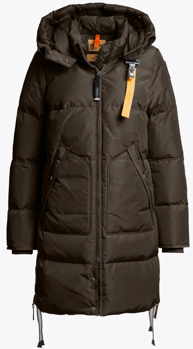 Doudoune longue femme Parajumpers Earth brown – Manteau grand froid hiver marron