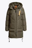 Doudoune Long Bear Olive Grey Parajumpers Femme – Manteau Chaud Hiver Déperlant & Confortable