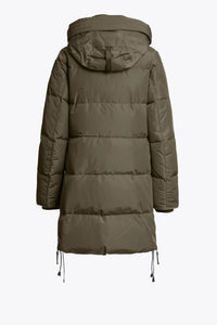 Doudoune Long Bear Olive Grey Parajumpers Femme – Manteau Chaud Hiver Déperlant & Confortable