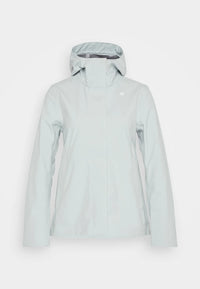 K-Way Femme Madalina Bonded Gris Sauge – Imperméable, Coupe-Vent, Respirant, Élégant | Manteau Mi-Saison