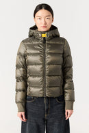 Doudoune Mariah vert olive Parajumpers femme — Puffer jacket chaude imperméable hiver, grand froid