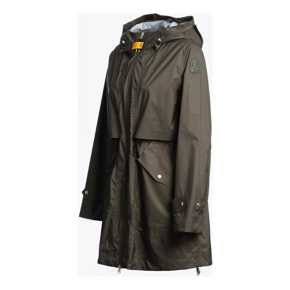 Veste Mikuni Parajumpers Femme Vert Foncé – Veste Technique Déperlante, Coupe-Vent, Automne Hiver