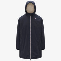 K-Way Le Vrai 4.0 Eiffel Orsetto Mixte – Imperméable Bleu Marine Capuche Confort Hiver